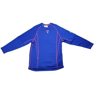 Authentic Mens Majestic Texas Rangers Performance on Field Fleece Size Medium